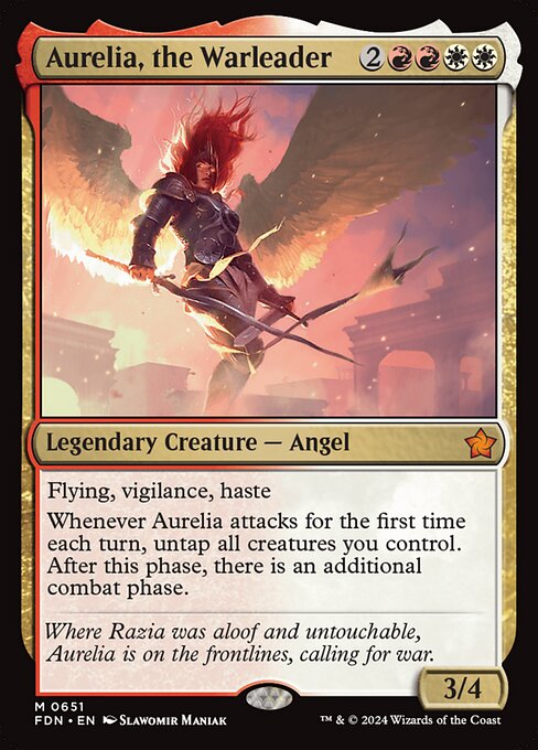 Aurelia, the Warleader Magic card